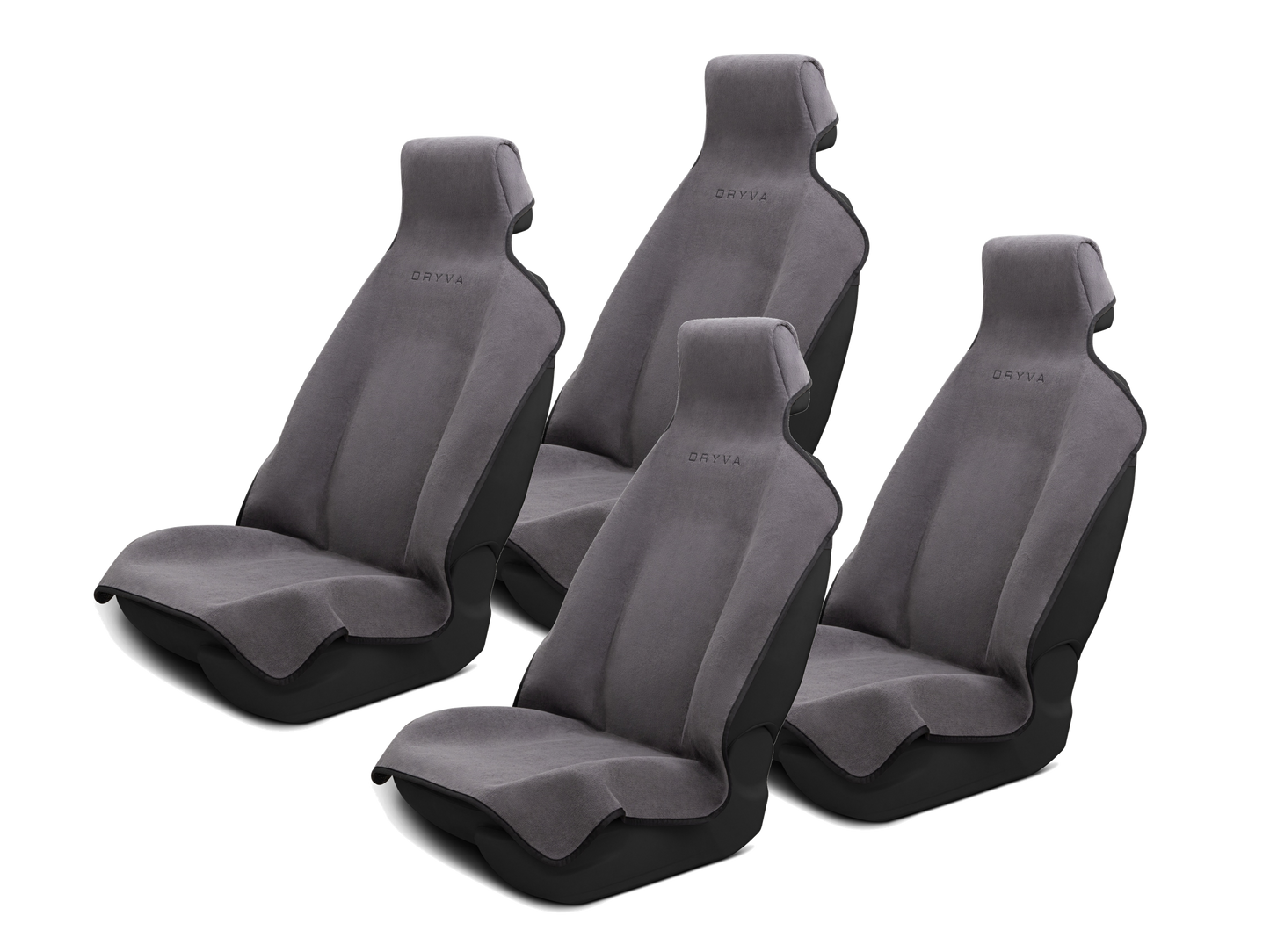 DryvaSeat Car Seat Cover - 4 Pack - Gray