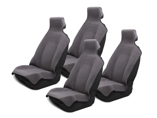 DryvaSeat Car Seat Cover - 4 Pack - Gray