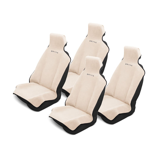 DryvaSeat Car Seat Cover - 4 Pack - Beige